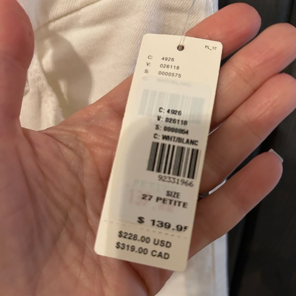 Mother Lil’ Roller Fray wide leg Jean NWT SIZE 27 white - Picture 6 of 9